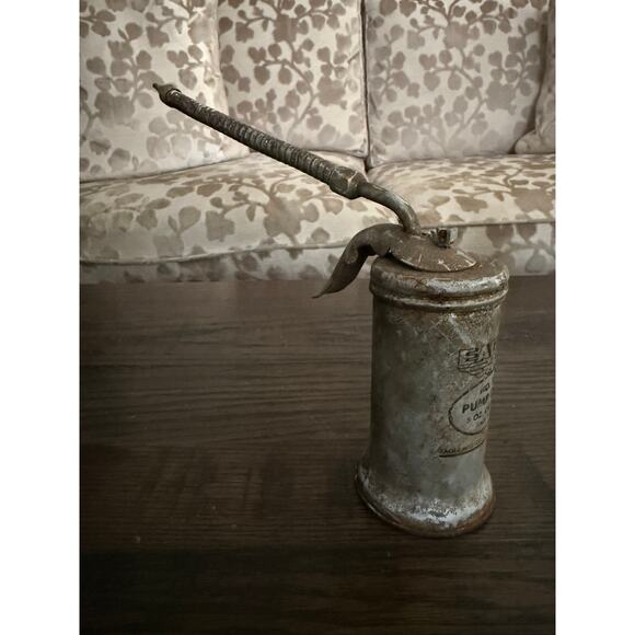 Vintage Oil Can Eagle Eaglet No.58 Pump Oiler 5oz Capacity Made in USA - Picture 8 of 8